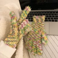 Women's Simple Style Colorful Gloves A Pair sku image 1