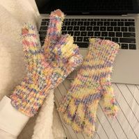 Women's Simple Style Colorful Gloves A Pair sku image 6
