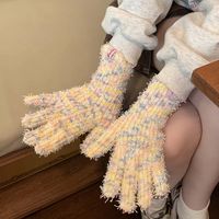 Women's Simple Style Colorful Gloves A Pair main image 3