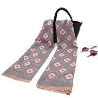 Women's Classic Style Color Block Polyester Printing Scarf main image 4