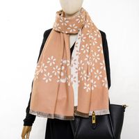 Femmes Style Classique Bloc De Couleur Polyester Impression Foulard main image 2