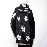 Women's Classic Style Color Block Polyester Printing Scarf sku image 12