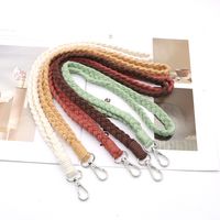 Basic Solid Color Cotton String Knitting Unisex Bag Pendant Keychain main image 4