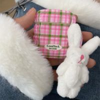 Cute Rabbit Lattice Tpu Bluetooth Earbuds Case main image 4
