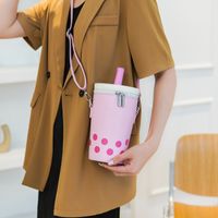 Women's Pu Leather Food Streetwear Square Zipper Crossbody Bag main image 1