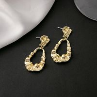 1 Pair Vintage Style Geometric Plating Alloy Gold Plated Drop Earrings main image 5