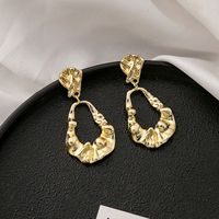 1 Pair Vintage Style Geometric Plating Alloy Gold Plated Drop Earrings main image 4