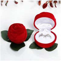 Simple Style Flower Plastic Valentine's Day Jewelry Boxes main image 3
