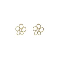 1 Pair Vintage Style Sweet Simple Style Flower Plating Alloy Gold Plated Silver Plated Ear Studs main image 4