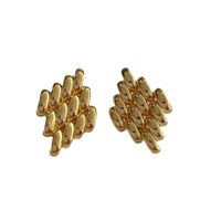 1 Pair Casual Simple Style Geometric Plating Copper Ear Studs main image 5