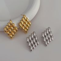 1 Pair Casual Simple Style Geometric Plating Copper Ear Studs main image 3