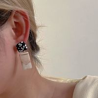 1 Pair Simple Style Geometric Resin Drop Earrings main image 3