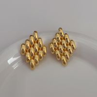 1 Pair Casual Simple Style Geometric Plating Copper Ear Studs sku image 1