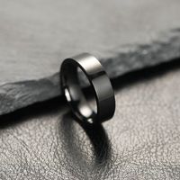 Basic Modern Style Solid Color Stainless Steel Plating Unisex Rings main image 4