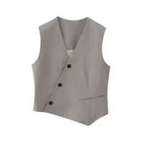 Women's Sleeveless Blazers Casual Solid Color main image 5