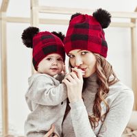 Kid's Women's Simple Style Color Block Eaveless Wool Cap main image 4