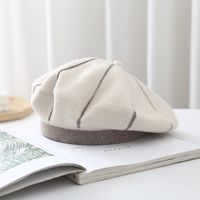 Women's Sweet Solid Color Eaveless Beret Hat sku image 4