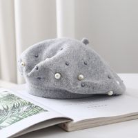 Women's Sweet Solid Color Eaveless Beret Hat main image 6