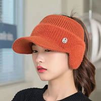 Women's Casual Solid Color Curved Eaves Wool Cap sku image 5