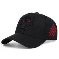 Men's Simple Style Tiger Embroidery Curved Eaves Baseball Cap main image 1