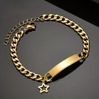 Stainless Steel Simple Style Star Crown Butterfly Bracelets main image 4