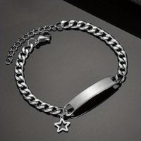 Stainless Steel Simple Style Star Crown Butterfly Bracelets main image 9
