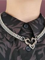 Casual Hip-Hop Modern Style Heart Shape 304 Stainless Steel Ferroalloy Unisex Pendant Necklace main image 4
