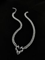 Casual Hip-Hop Modern Style Heart Shape 304 Stainless Steel Ferroalloy Unisex Pendant Necklace main image 6