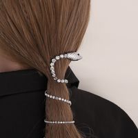 Women's Simple Style Snake Alloy Plating Inlay Rhinestones Hair Clip main image 3