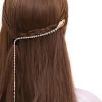 Femmes Style Simple Serpent Alliage Placage Incruster Strass Pince À Cheveux main image 4