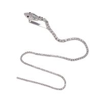 Femmes Style Simple Serpent Alliage Placage Incruster Strass Pince À Cheveux main image 6