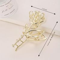 Women's Elegant Simple Style Rose Alloy Plating Hair Claws main image 2