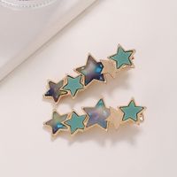 Women's Simple Style Star Alloy Plating Hair Clip main image 4