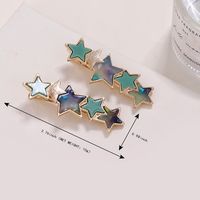 Women's Simple Style Star Alloy Plating Hair Clip main image 3