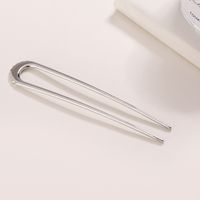 Women's Simple Style U Shape Alloy Plating Hairpin main image 4