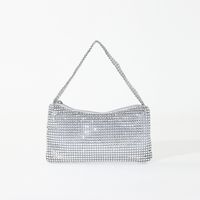 Women's Plastic Solid Color Classic Style Square Zipper Shoulder Bag main image 5