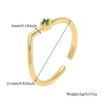 Simple Style Commute Solid Color Copper Zircon Rings In Bulk main image 2