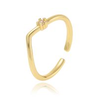 Simple Style Commute Solid Color Copper Zircon Rings In Bulk main image 6