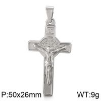 Hip-hop Retro Cross Titanium Steel Plating Gold Plated Charms Jewelry Accessories main image 2