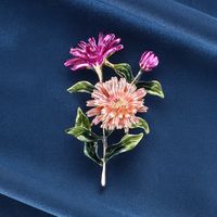 Romantisch Blume Legierung Inlay Künstliche Perlen Strasssteine Frau Broschen sku image 18