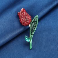 Romantisch Blume Legierung Inlay Künstliche Perlen Strasssteine Frau Broschen sku image 15