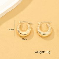 1 Pair Lady Solid Color Irregular Alloy Earrings main image 8