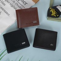 Men's Solid Color Pu Leather Open Small Wallets main image 6