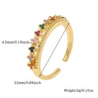 Simple Style Commute Solid Color Copper Zircon Rings In Bulk main image 2