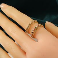 Simple Style Commute Solid Color Copper Zircon Rings In Bulk main image 3