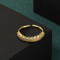 Simple Style Commute Solid Color Copper Zircon Rings In Bulk main image 4