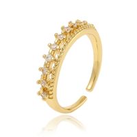 Simple Style Commute Solid Color Copper Zircon Rings In Bulk sku image 1