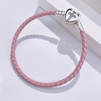 Simple Style Heart Shape Sterling Silver Plating Silver Plated Women's Bracelets main image 3
