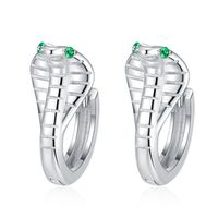 1 Pair Casual Animal Plating Inlay Sterling Silver Zircon White Gold Plated Earrings main image 6