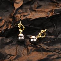1 Pair Elegant Heart Shape Plating Sterling Silver 24k Gold Plated Silver Plated Drop Earrings main image 3